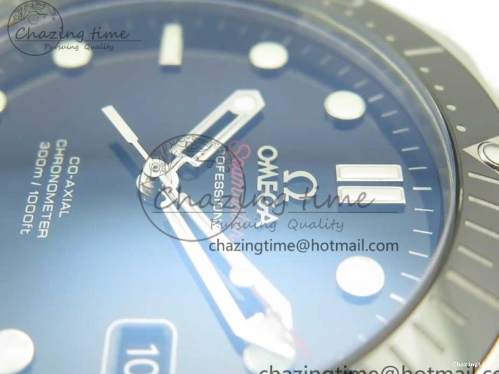 0120 WaterResistant Seamaster 300M SS MKS V3 1:1 Best Edition Black Dial Black Ceramic Bezel on SS Bracelet A 7981